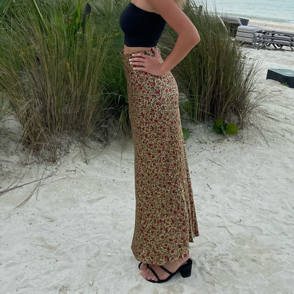 Realisation Par Floral Maxi Skirt - Red and Yellow